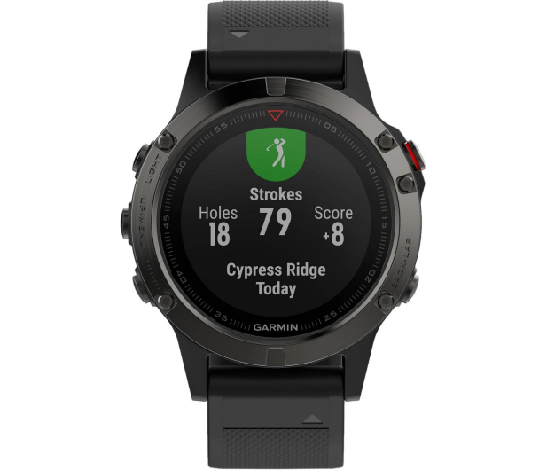 Garmin Fenix 5 Stalowoszary z Czarnym Paskiem - 363090 - zdjęcie 2